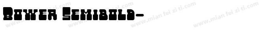 Bower Semibold字体转换